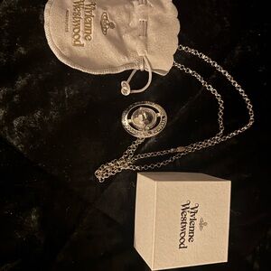 Vivienne Westwood Silver Orb Pendant Necklace